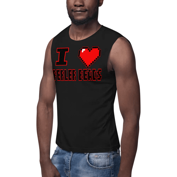 I Heart Perler Bead 2 Tank product image (2)