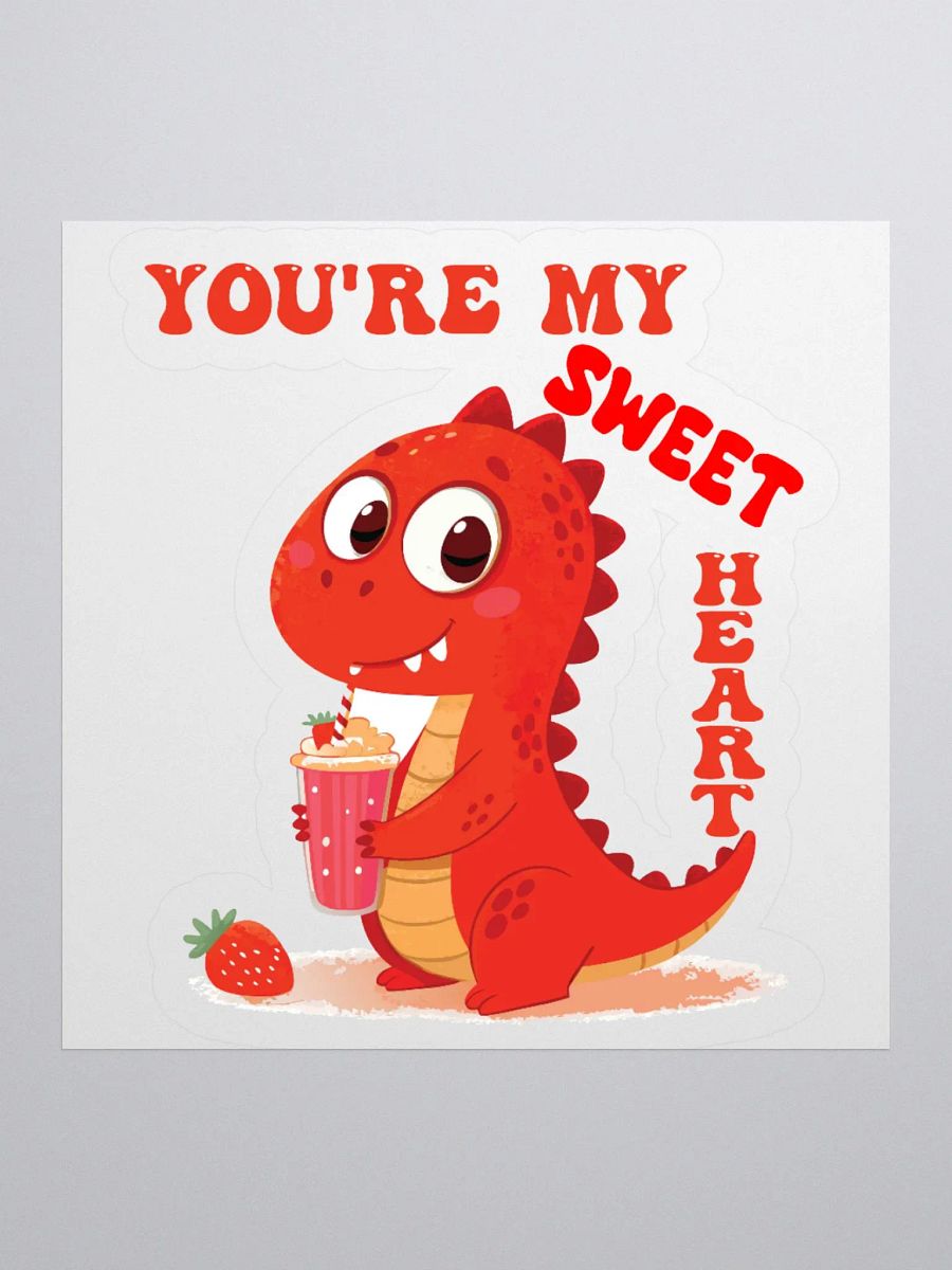 You're My SweetHeart Dino Kiss Cut Stickers product image (9)