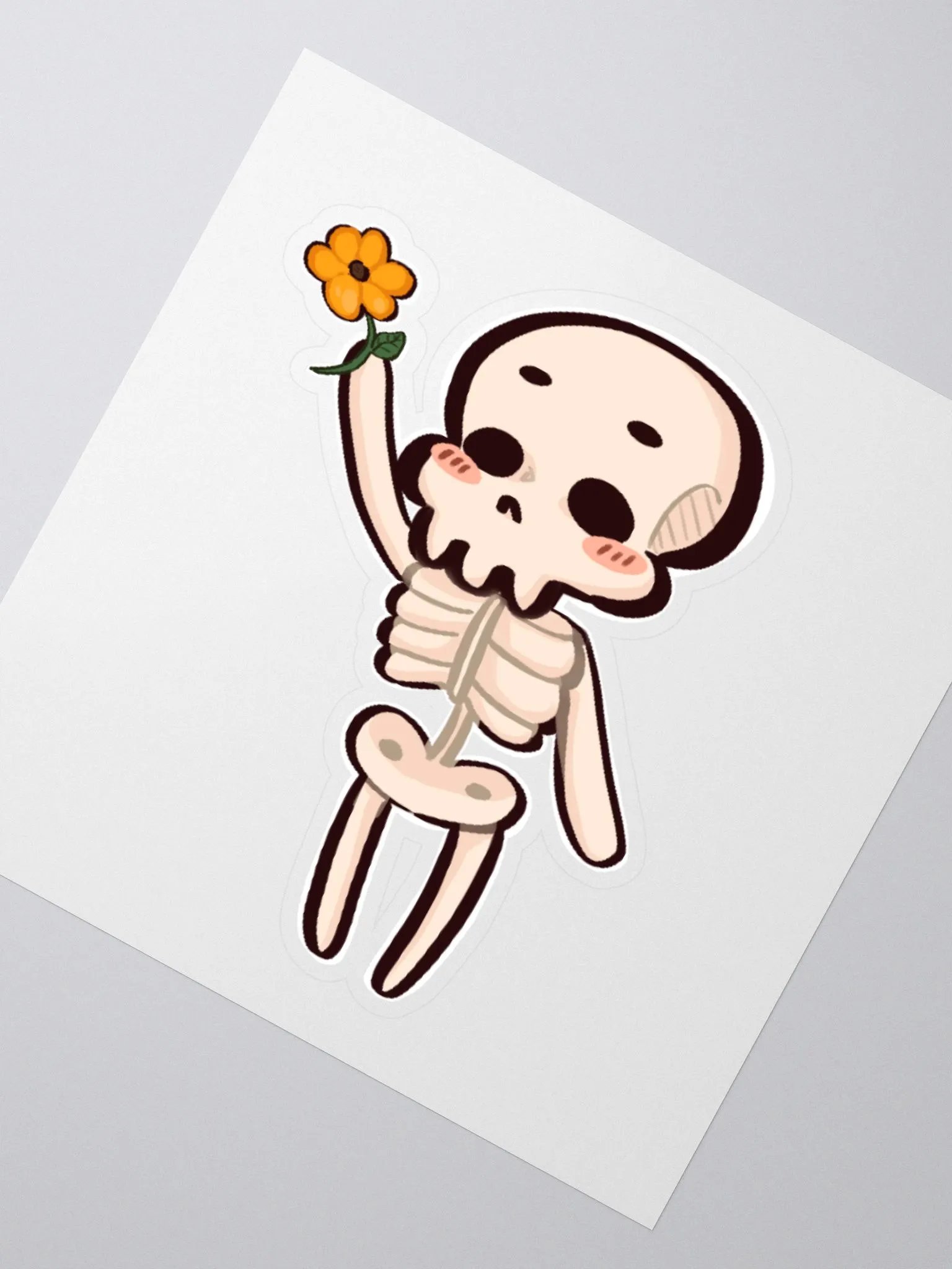 Skelly Flower Sticker product image (2)