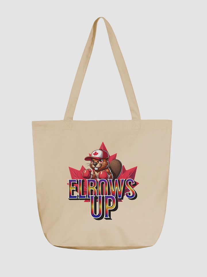 Elbows Up Maple Leaf Beaver Boxing Mauler Eco Tote Bag product image (5)
