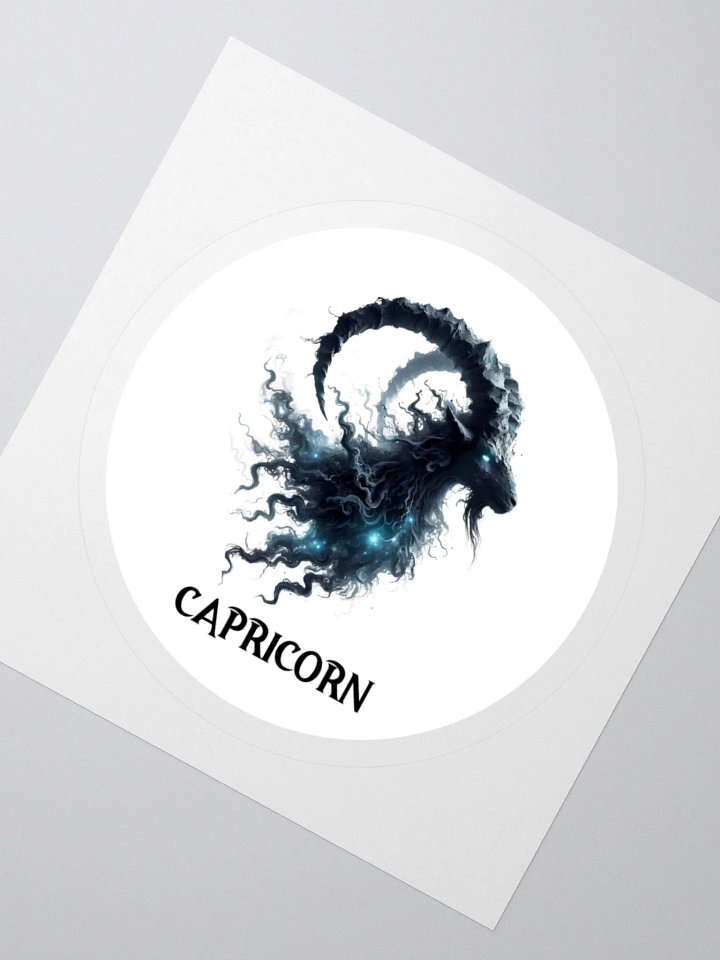 Mythical Capricorn Zodiac Round Sticker product image (6)
