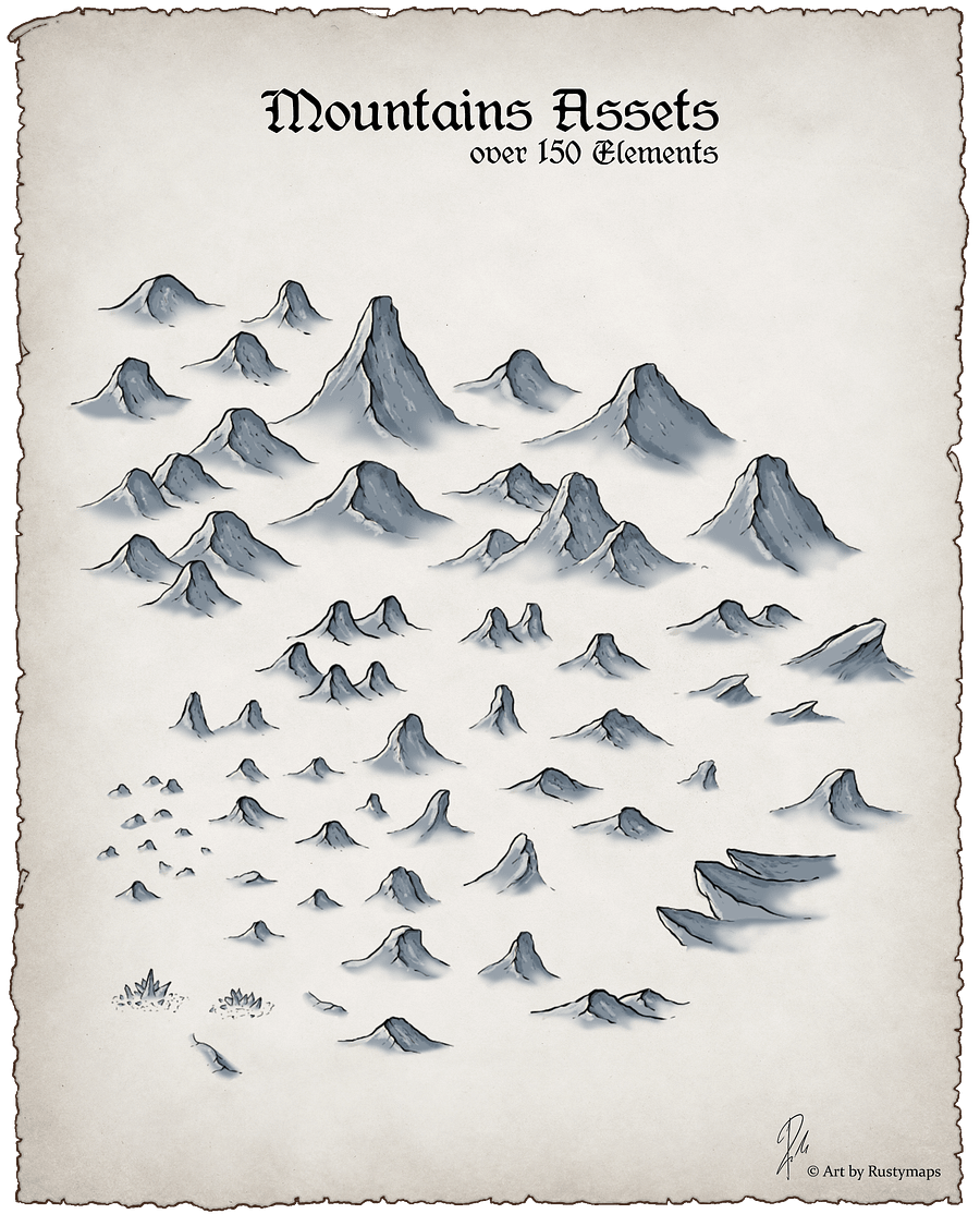 Mountains Assets product image (1)