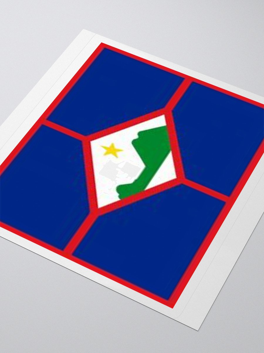Sint Eustatius Flag Sticker - Durable Vinyl for Indoor Use - Multiple Sizes Available product image (7)