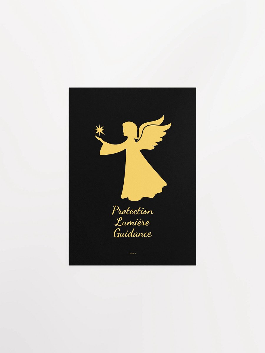 Poster Artistique Symbole Doré - Ange - Cadeau Déco Symbolique product image (1)