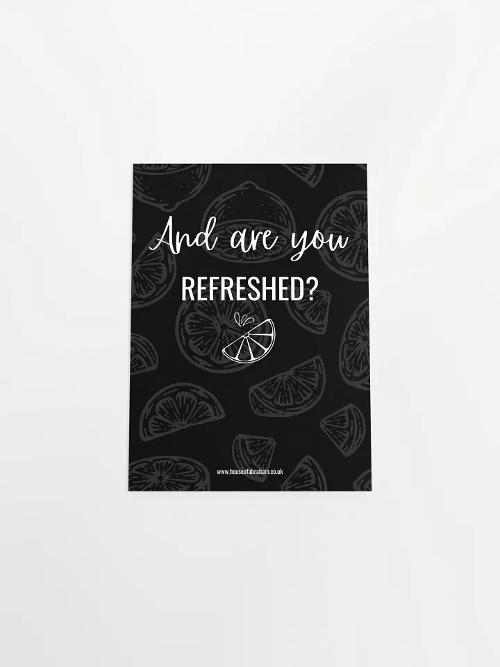 And Are You Refreshed? - Poster product image (2)
