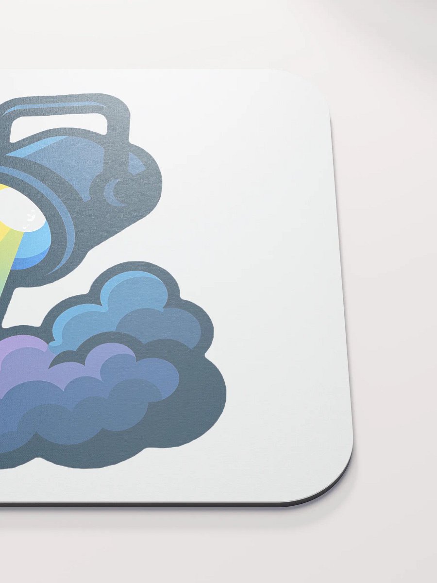 Theatrically Jerry: Muted Rainbow Fog Stage Light Mouse Pad product image (5)