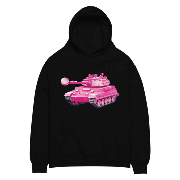 Hot pink tank hoodie product image (2)