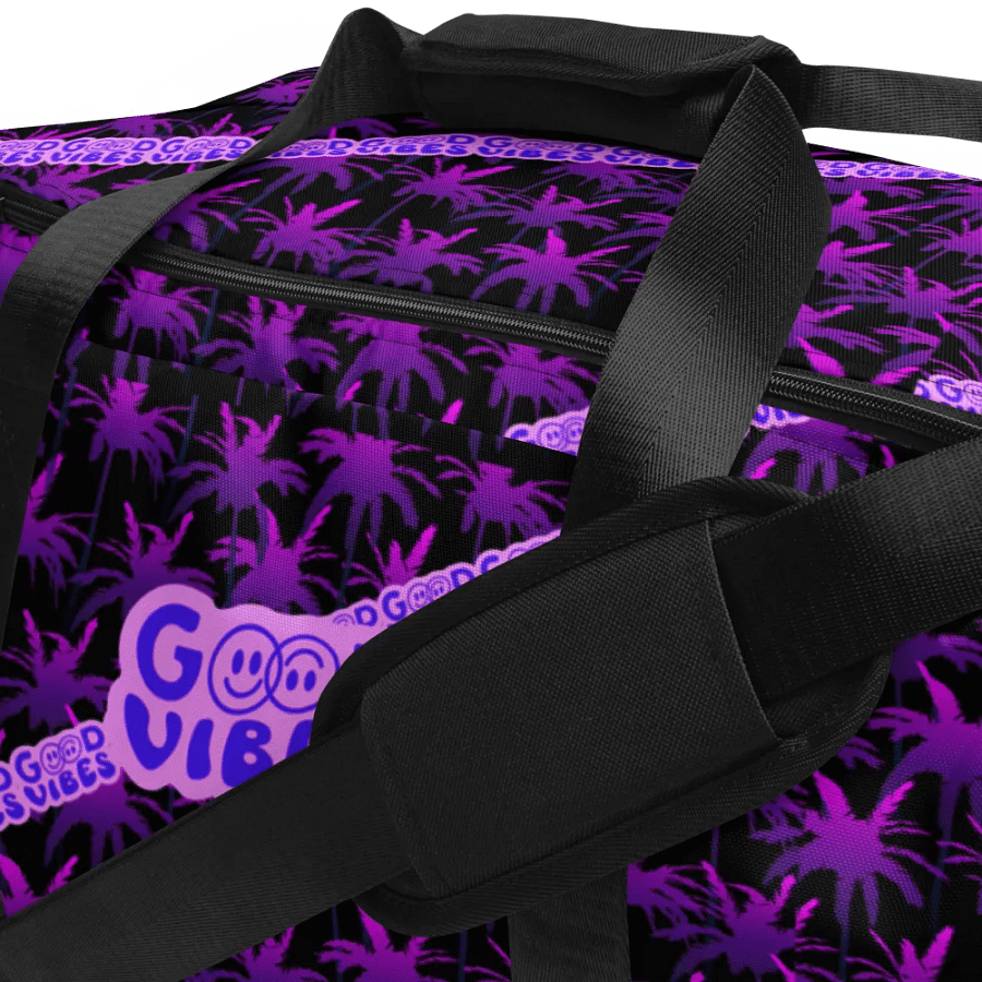GOOD VIBE ONLY DUFFLE BAG black-purple product image (8)