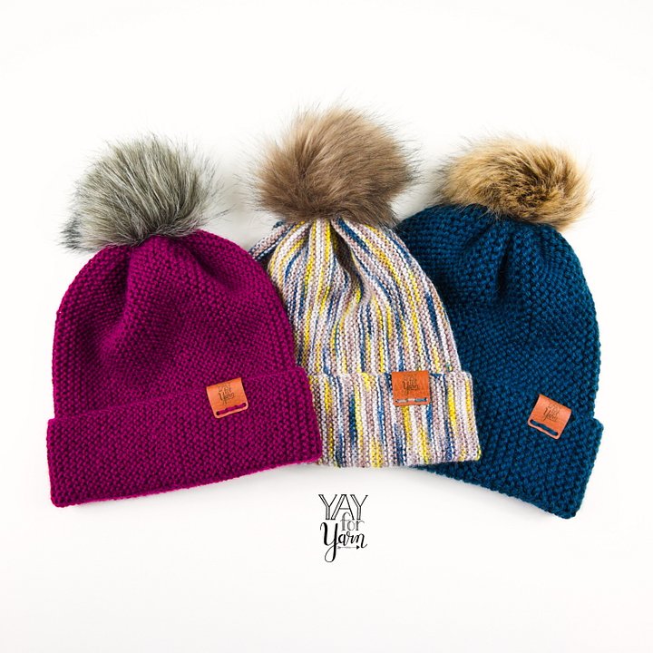 Easiest Knitted Hat EVER - PDF Knitting Pattern & Video Tutorial for Beginners product image (2)