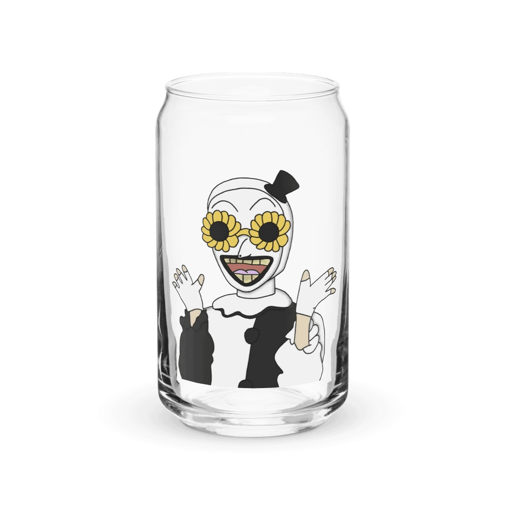 Art the clown drinking glass product image (1)
