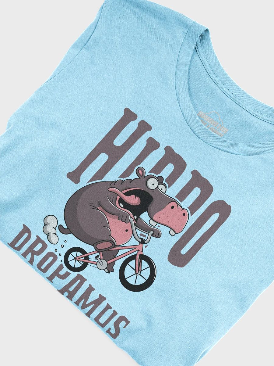 Hippodropamus Funny BMX T-Shirt – Hilarious Cartoon Hippo on BMX Bike | BMX Rider Gift Tee product image (5)