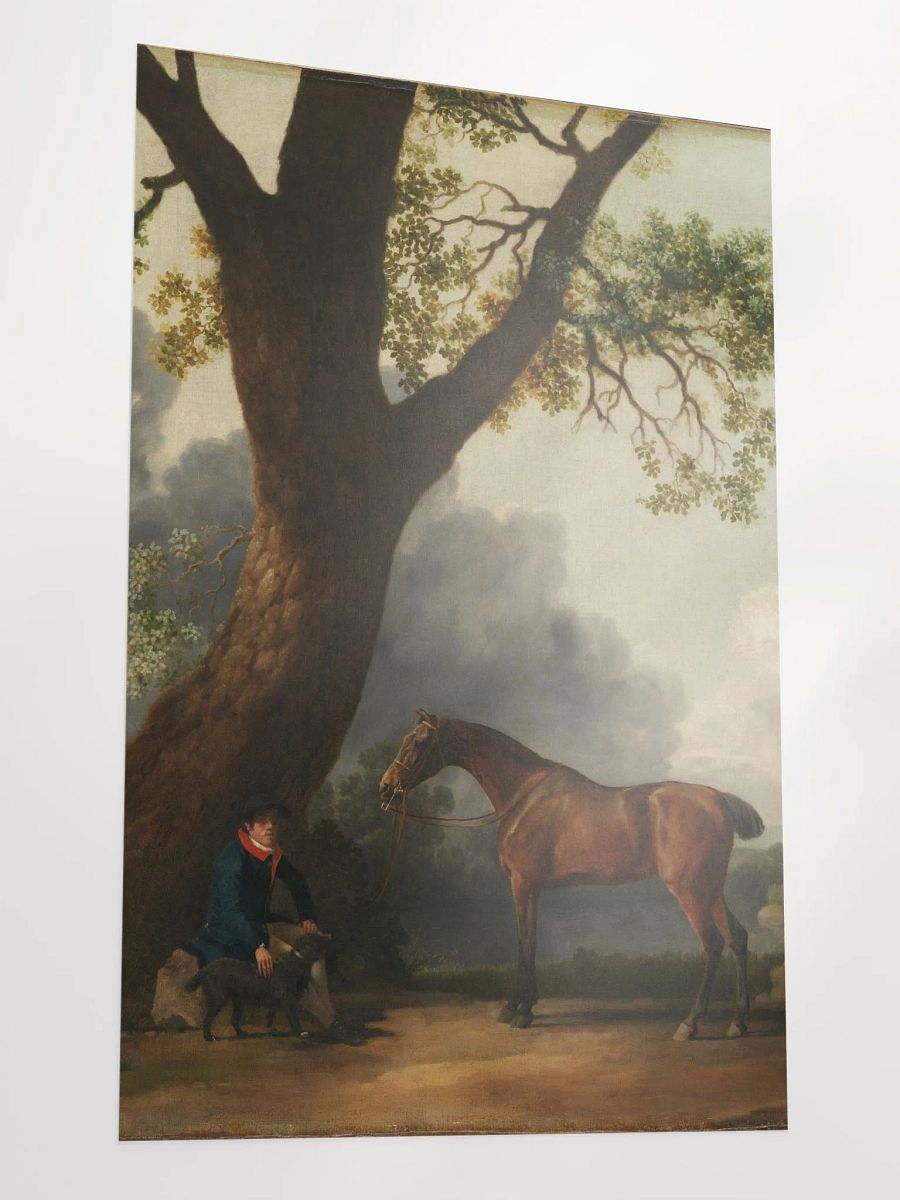 Digital copy of The Third Duke of Dorset's Hunter with a Groom and a Dog By George Stubbs British 1768/Enhanced Matte Paper Poster (in) by Allcolor product image (3)