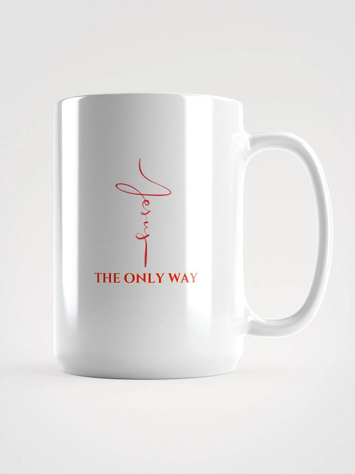 Jesus The Only Way White Glossy Mug product image (1)