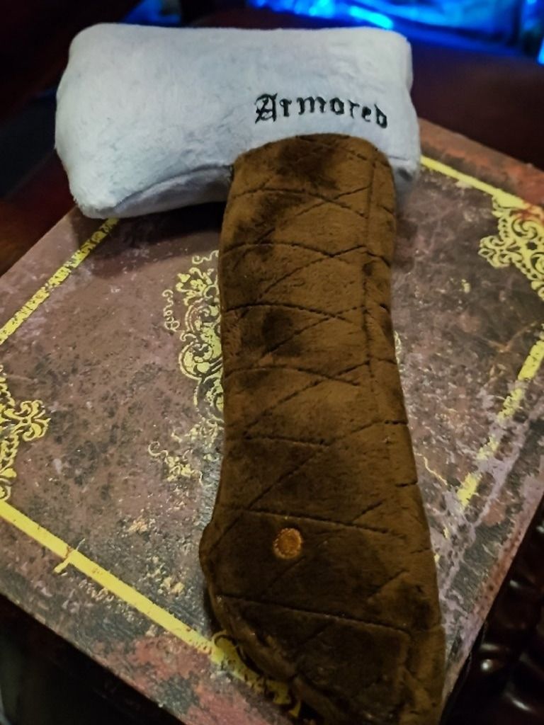 The Armored Kingdom Barkbreaker Axe Squeaky Dog Chew Toy product image (1)