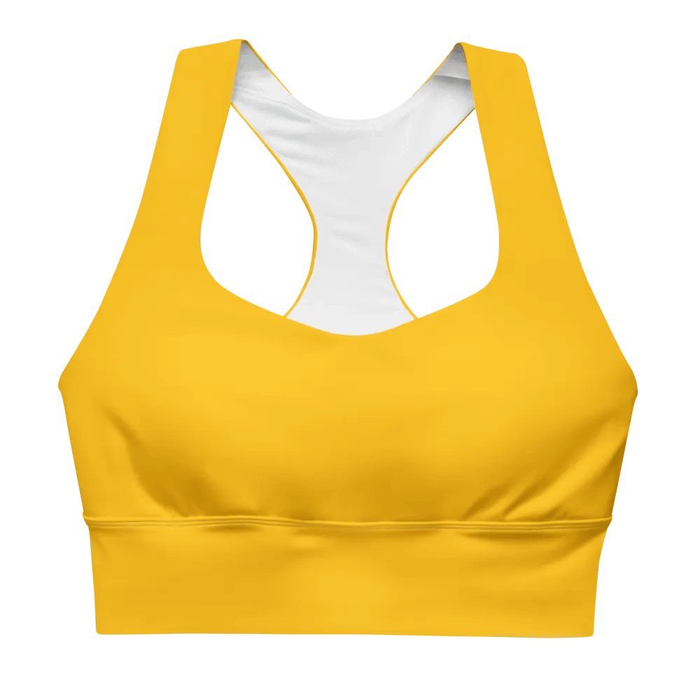 Plain Color Amber Longline Sports Bra product image (5)