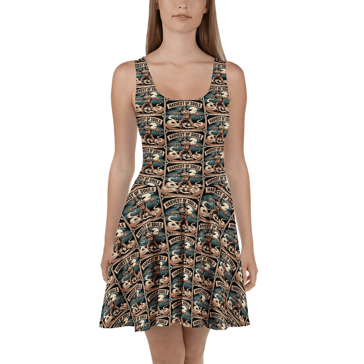 Midnight Veil Designs Harvest of Souls Gothic Skater Dress product image (2)