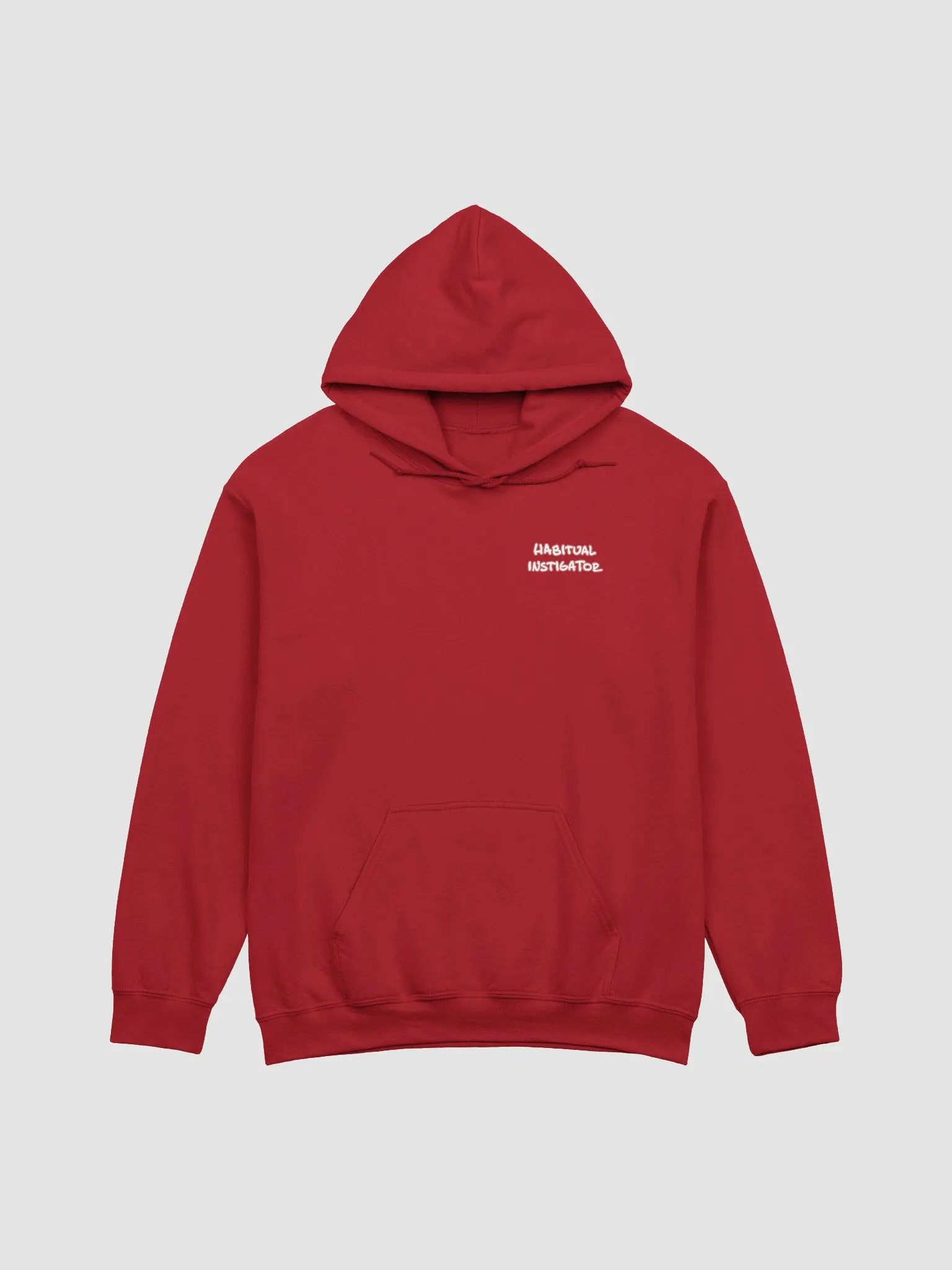 HABITUAL INSTIGATOR (sm. lined design, #CB5F5F) classic hoodie product image (50)