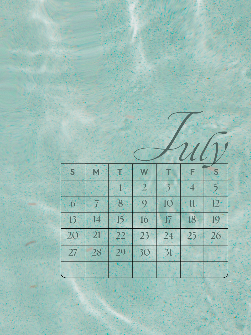 July Calendar Desktop Wallpaper Set product image (3)