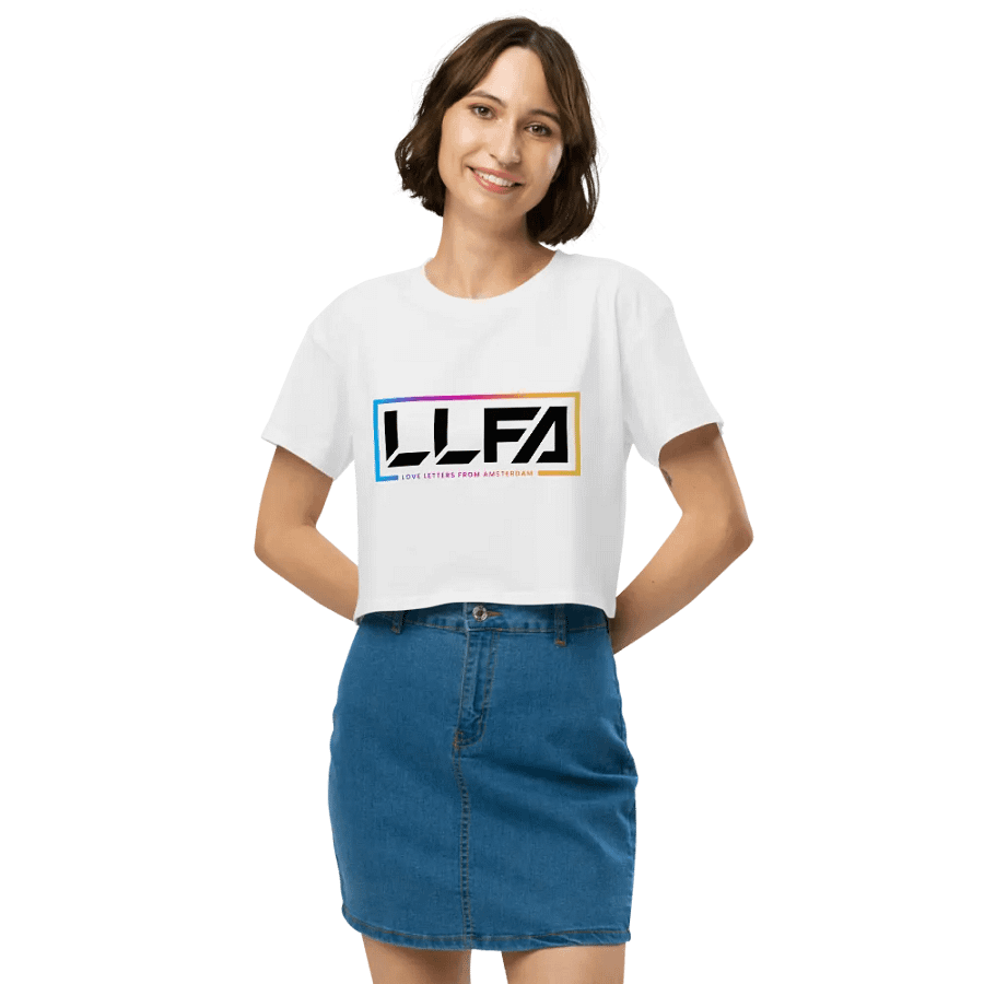 LLFA Logo Premium Crop T-Shirt - White product image (3)