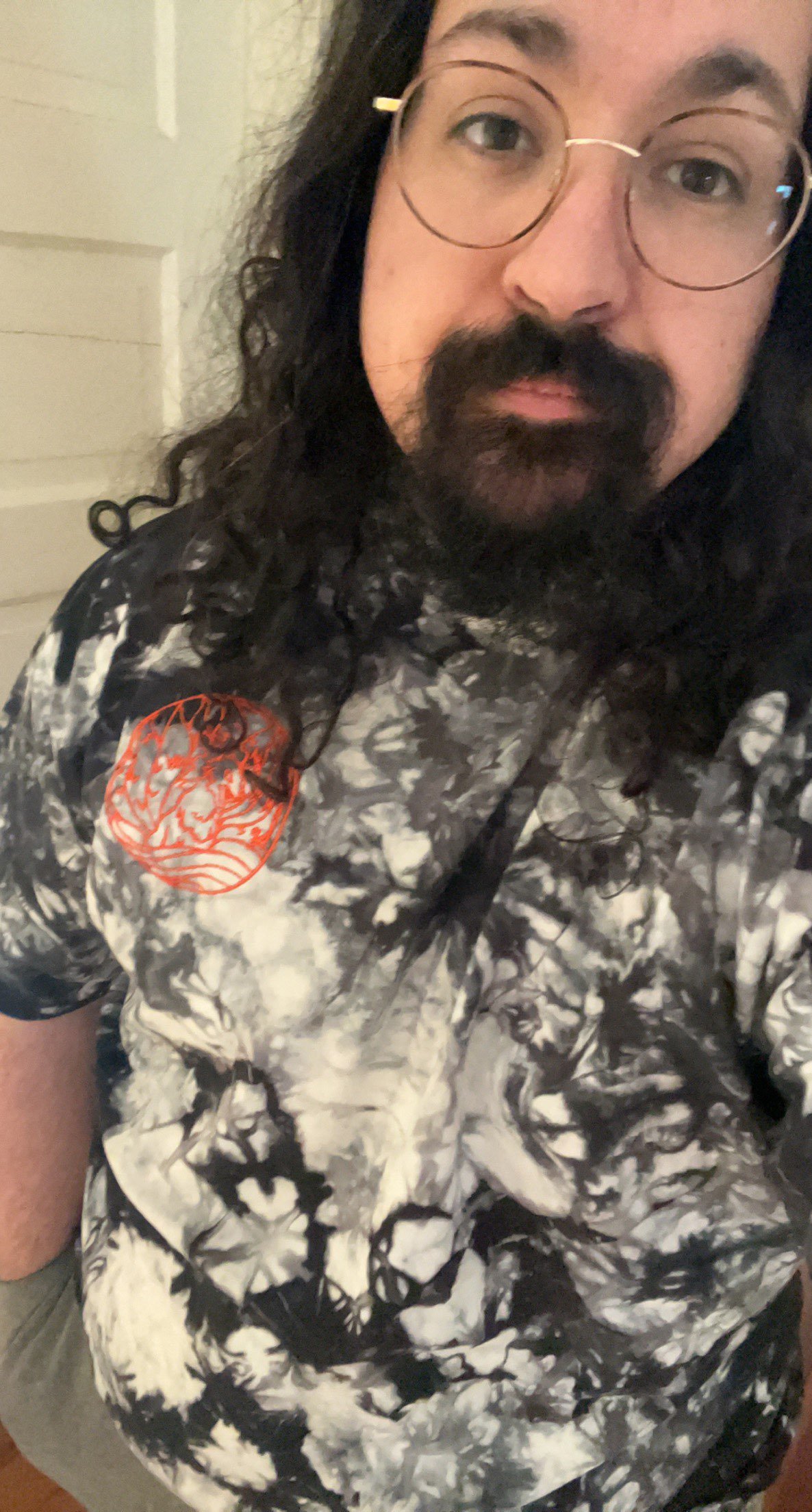 Transparent Fox Oversized tie-dye shirt product image (8)