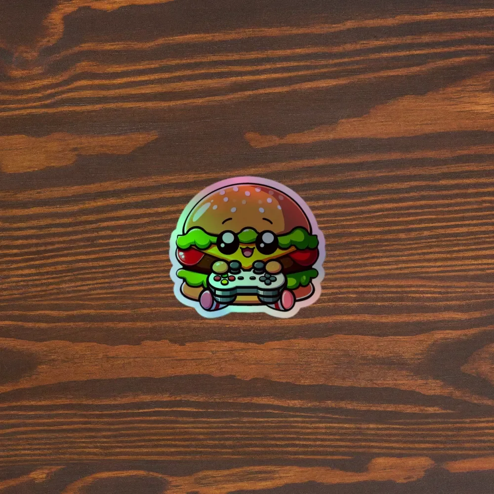 Gamer Burger Holographic Sticker Sheet product image (5)