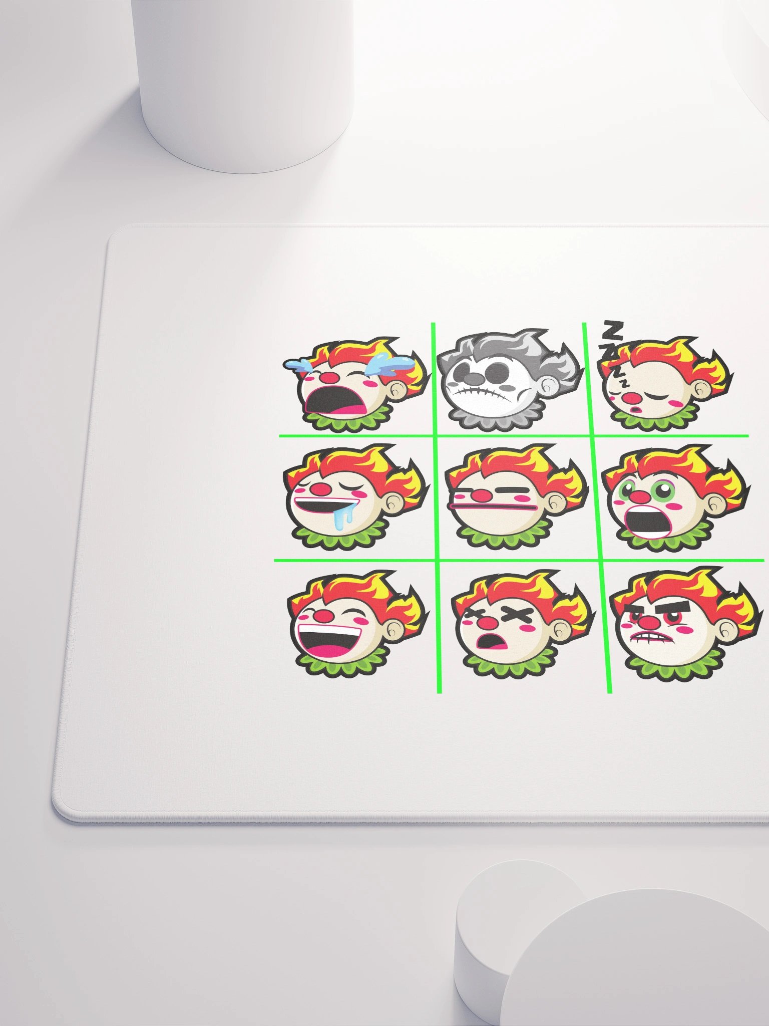 Faces of Crab Clown Gaming Mouse Pad product image (6)