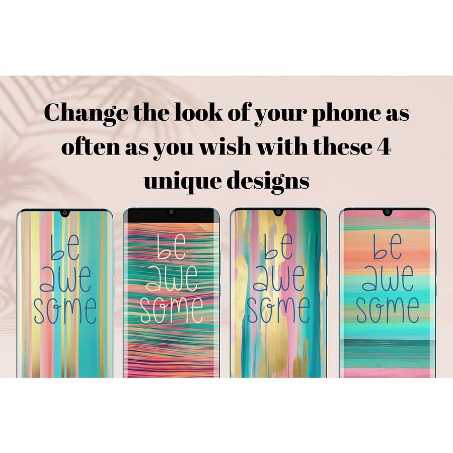 Be Awesome Design Set of 4 Phone Wallpapers #525 product image (4)