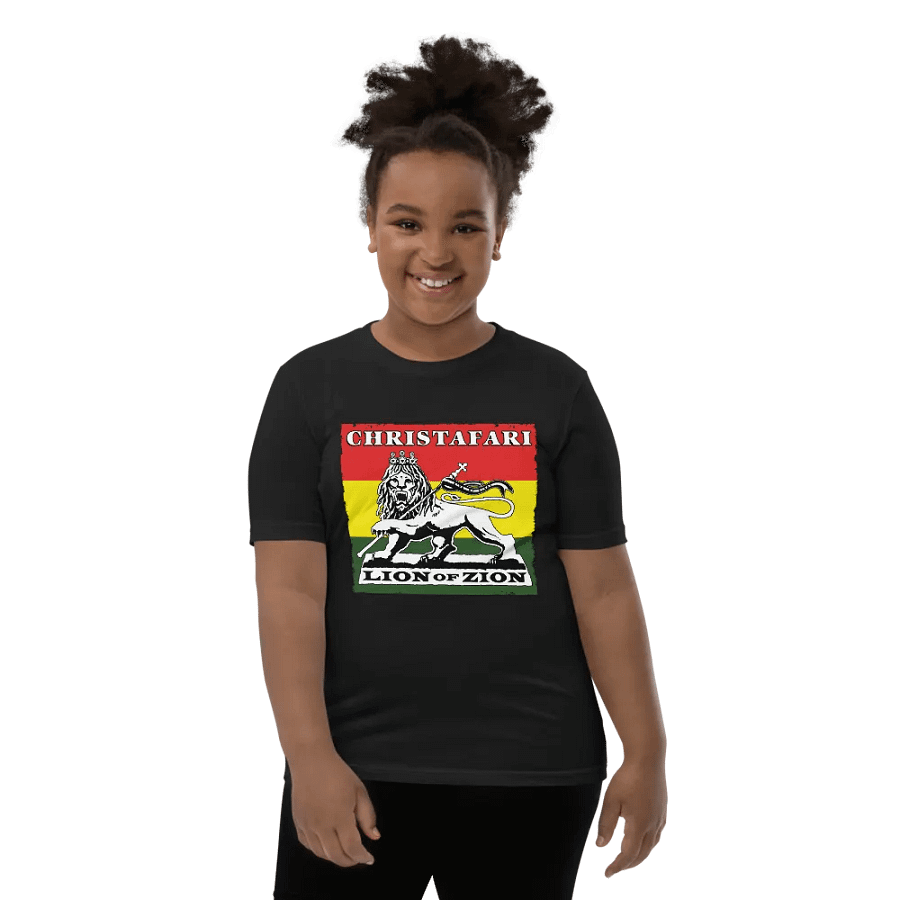Christafari Kids Lion of Zion Flag T-Shirt product image (21)