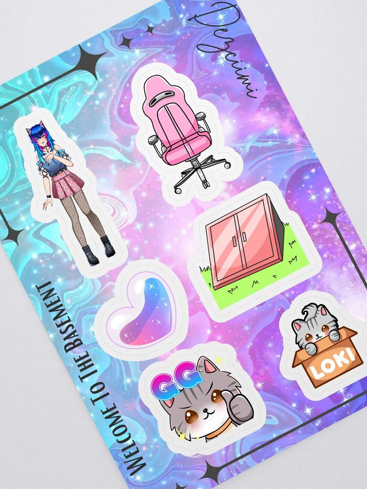 WELCOME TO THE BASEMENT STICKER SHEET product image (1)