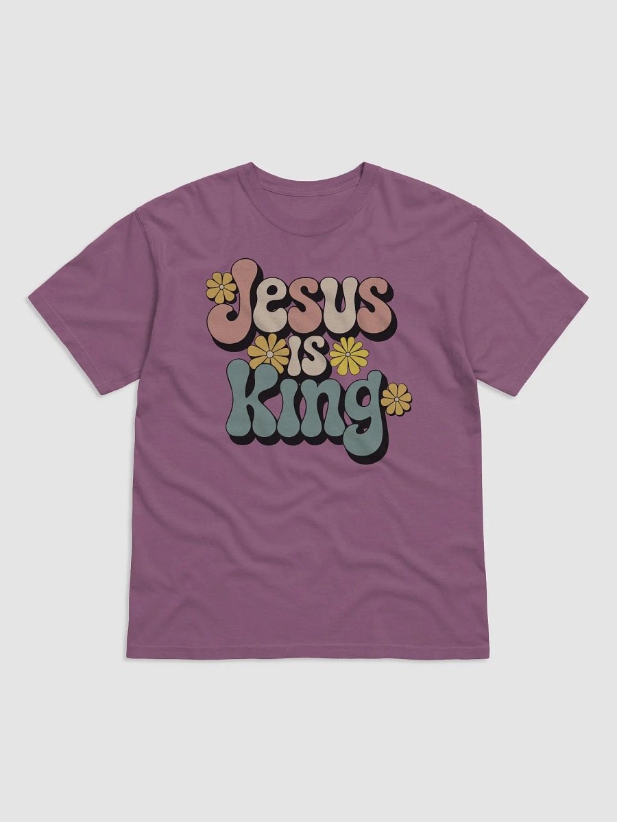 Jesus is King Floral Comfort Colors T-Shirt product image (2)