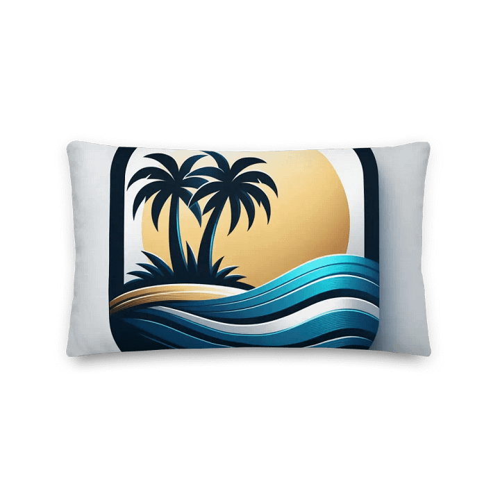 Tropical Vibes Premium Pillow | Ai Design product image (2)