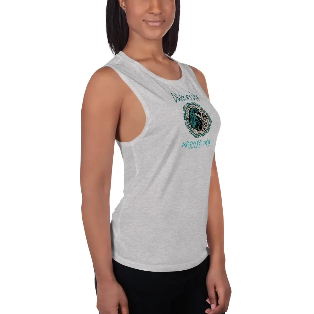 Mystical Wolves Den Flowy Tank product image (51)