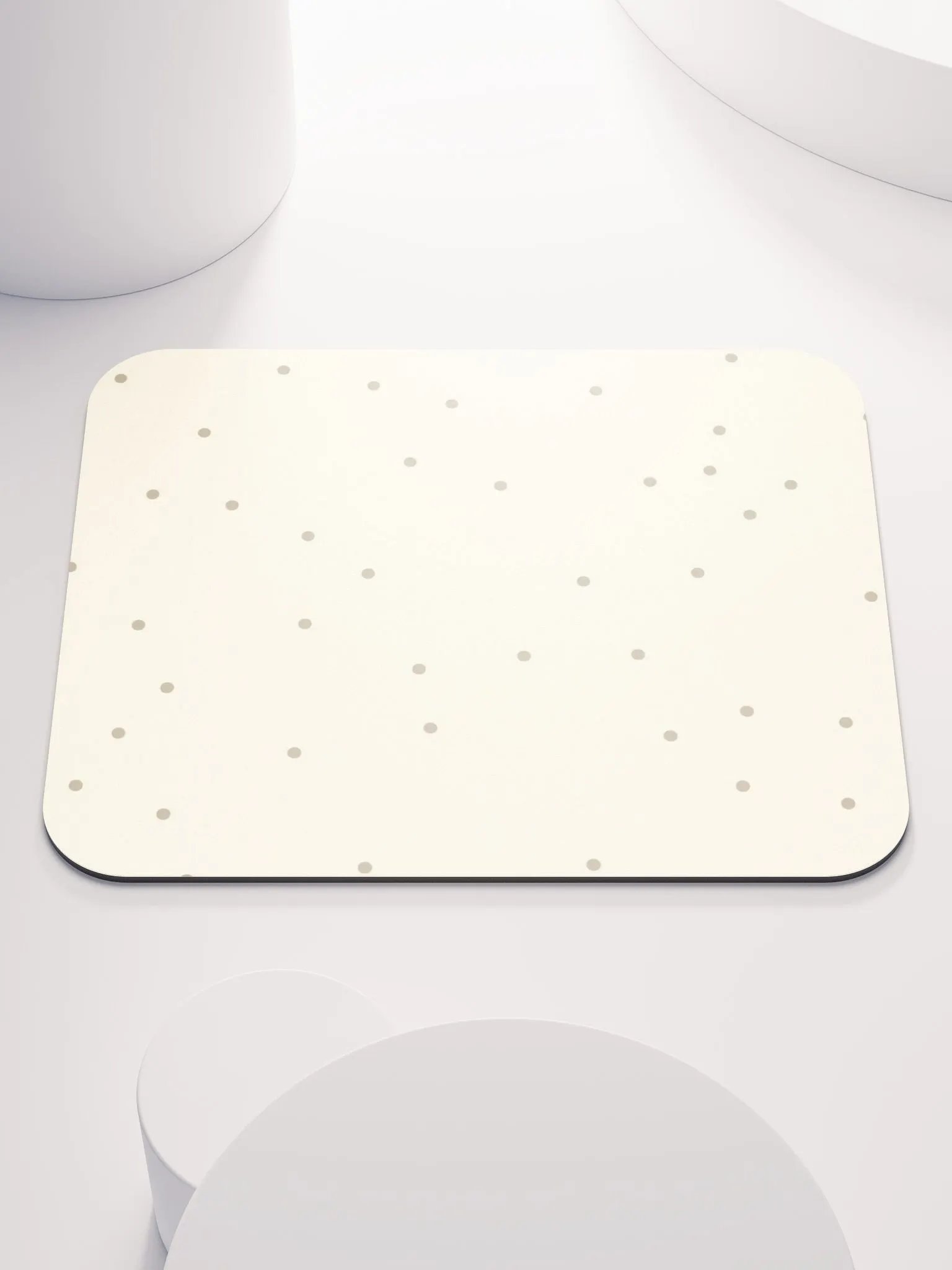 Beige Dot Bliss Mouse Pad product image (1)