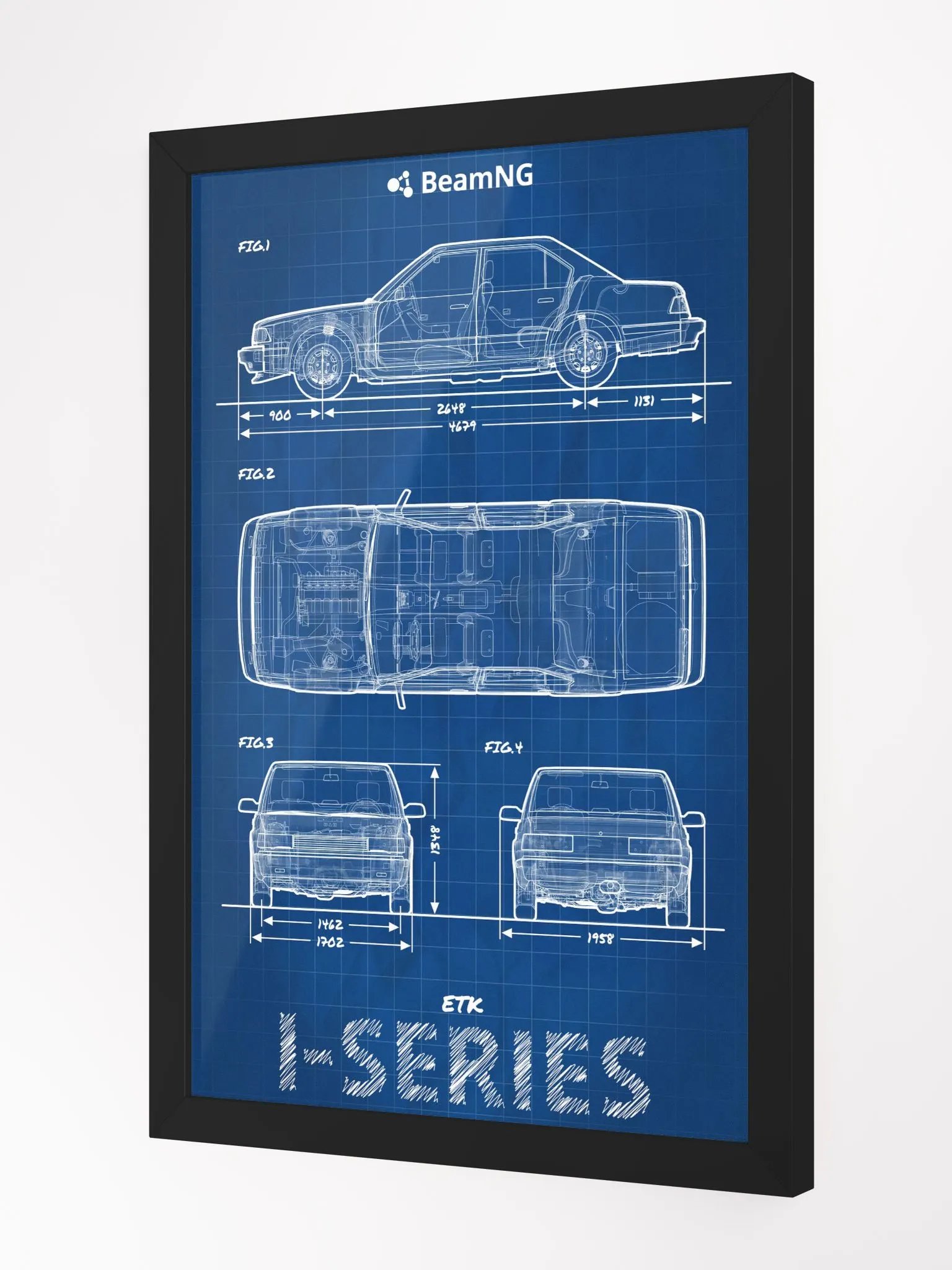 Framed Poster: ETK I-Series Blueprint product image (3)