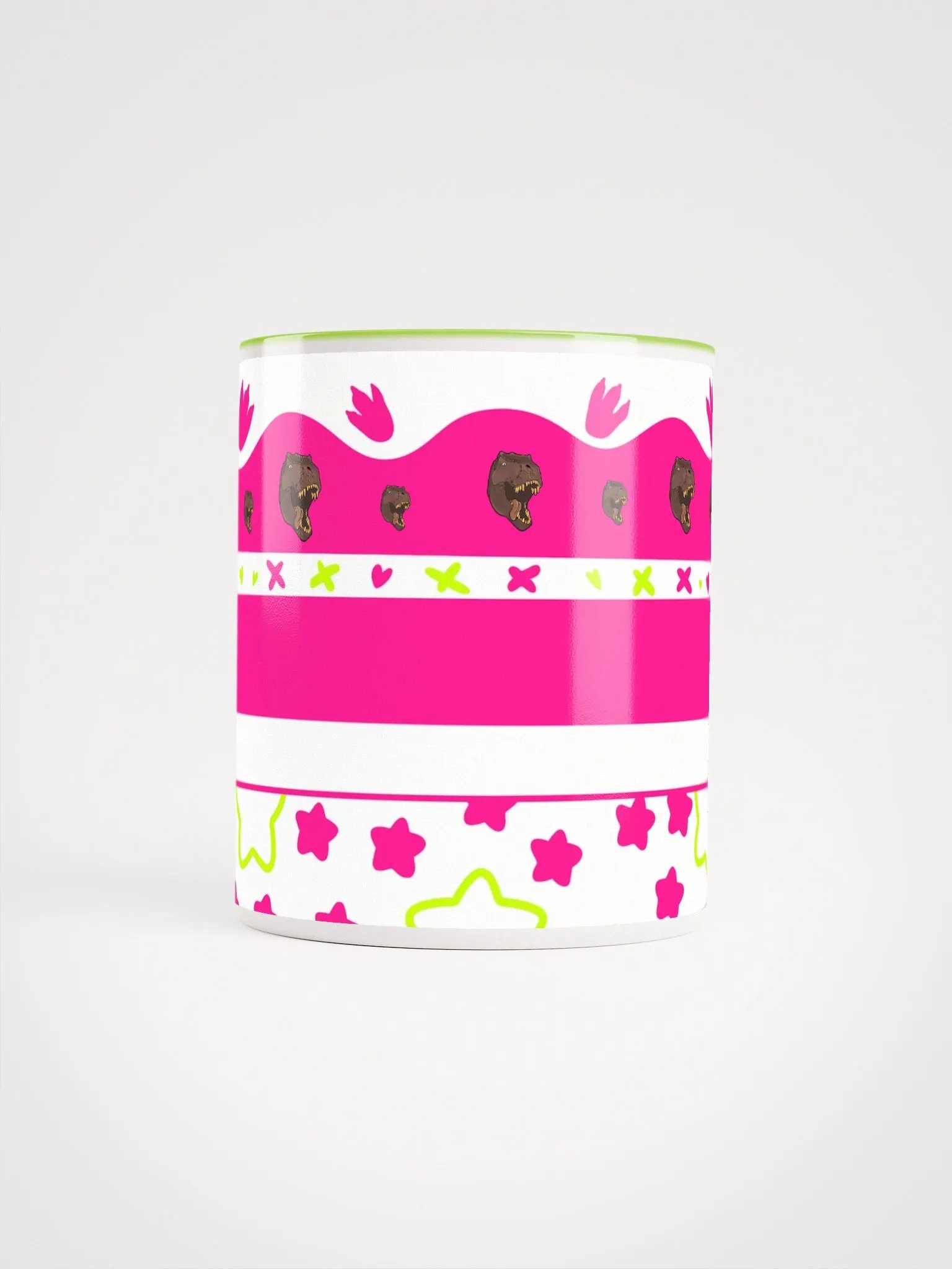 Vibrant T-rex Ah Bracemas Ceramic Mug product image (4)