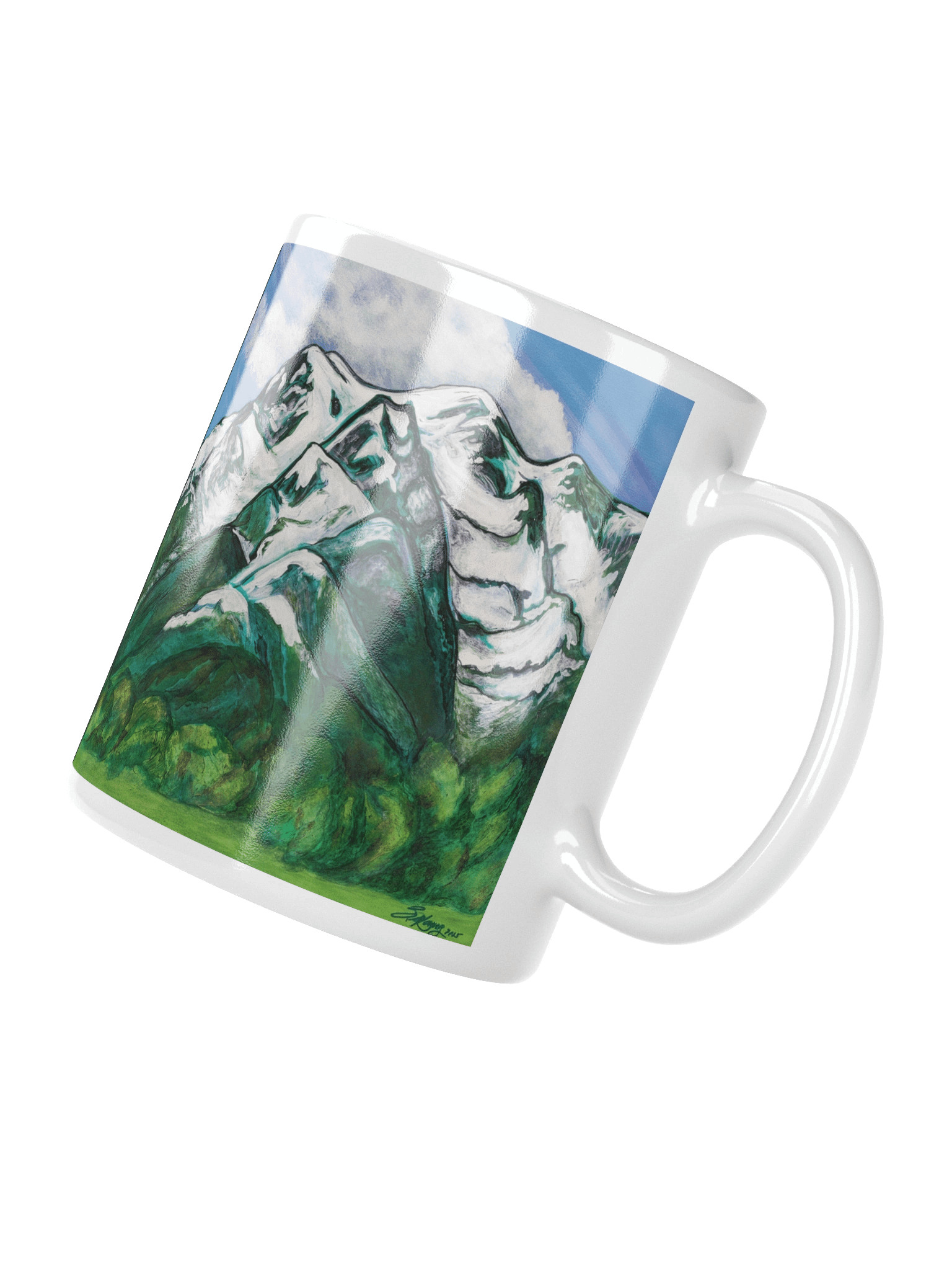 White Horse Mountain Ceramic Mug product image (7)