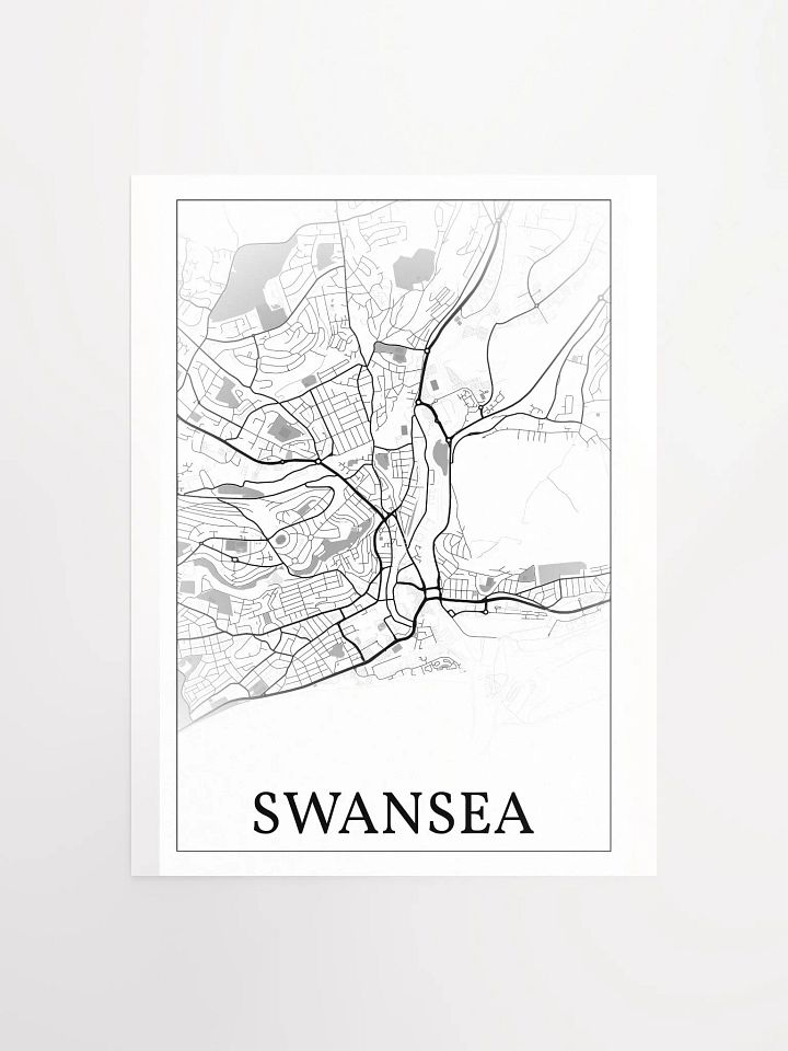 Swansea, Wales, city map print product image (2)