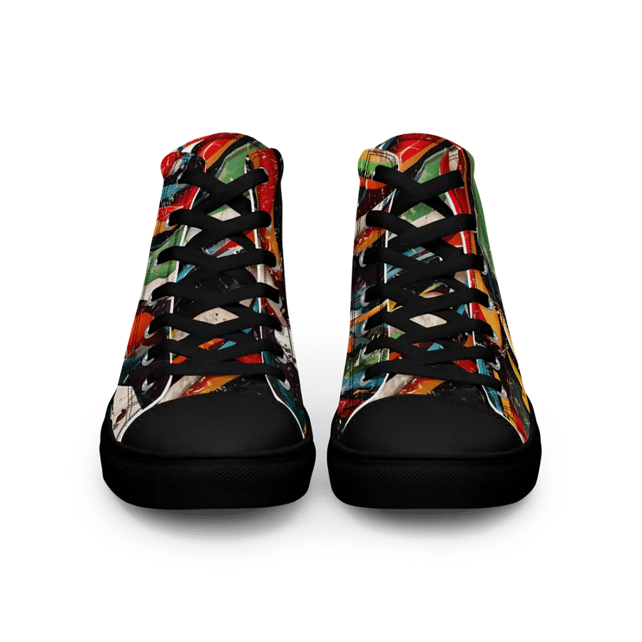 Chromatic Chaos High Top Canvas Shoes product image (3)