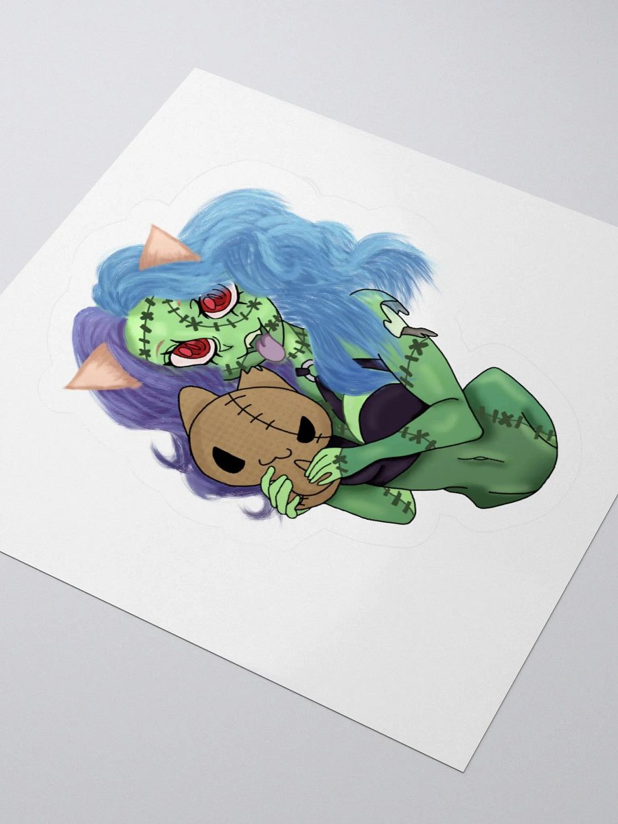 Whimsical Licking Cat Sticker Set product image (8)