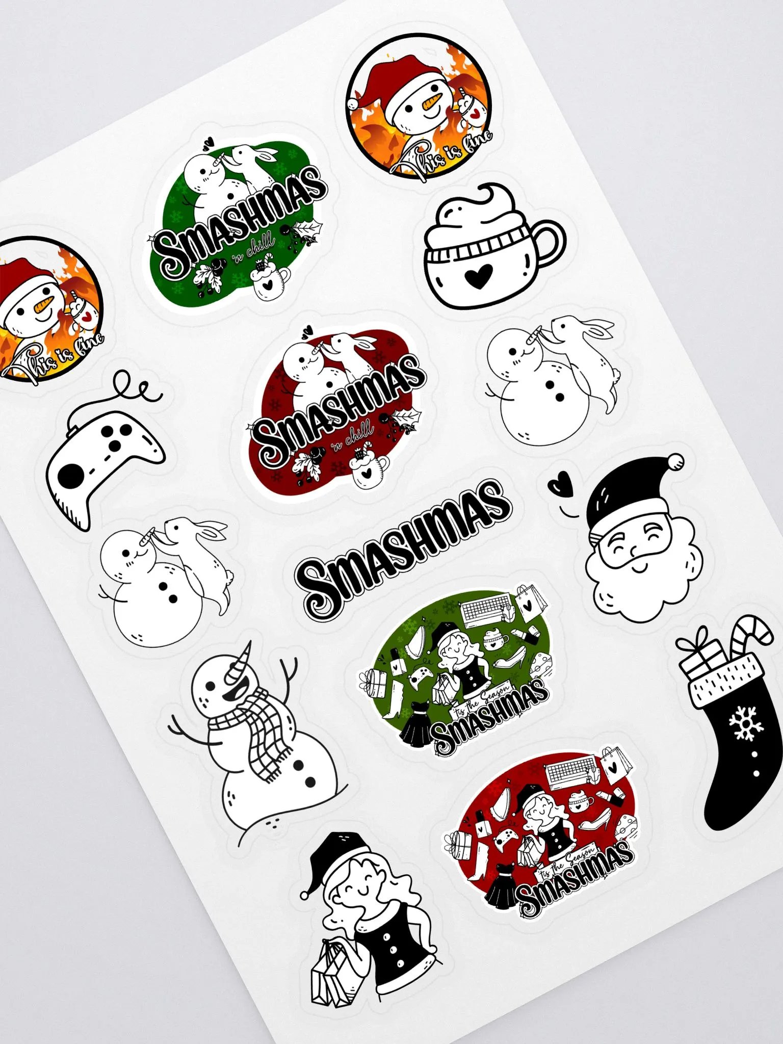 Smashmas 2024 Sticker Sheet product image (1)