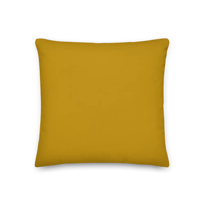 Mustard Yellow Boho Charm Pillow – Dotted & Solid Dual-Sided Design product image (2)