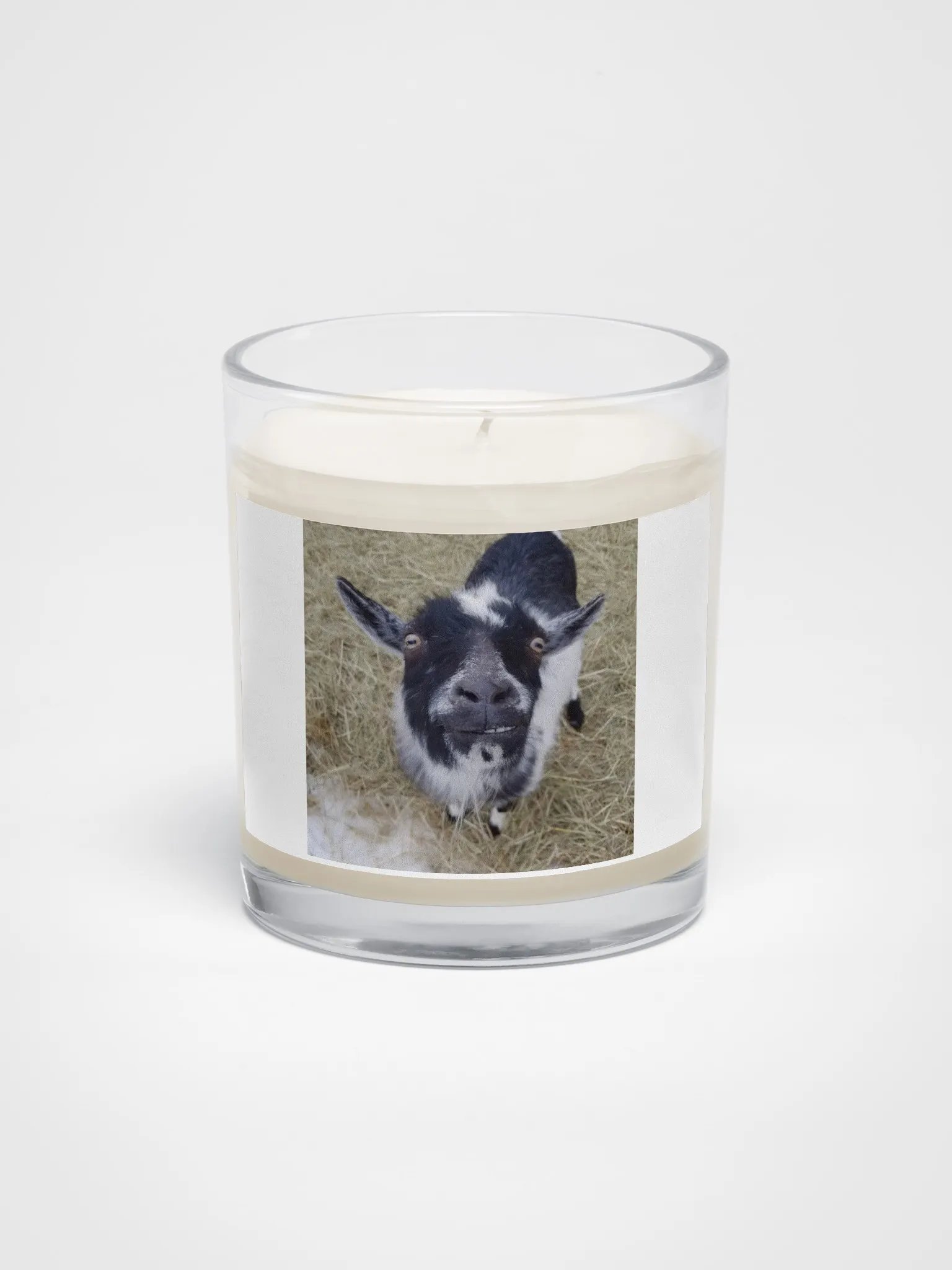 Cute Jeremy goat candle product image (1)