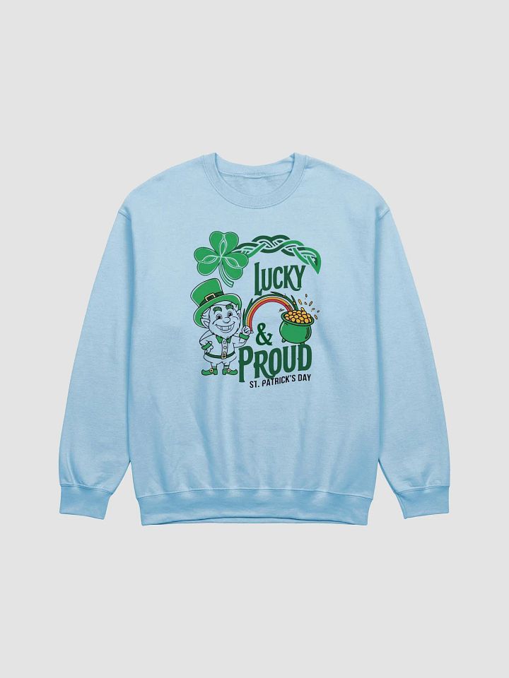 Lucky & Proud Leprechaun Crewneck Sweatshirt product image (1)