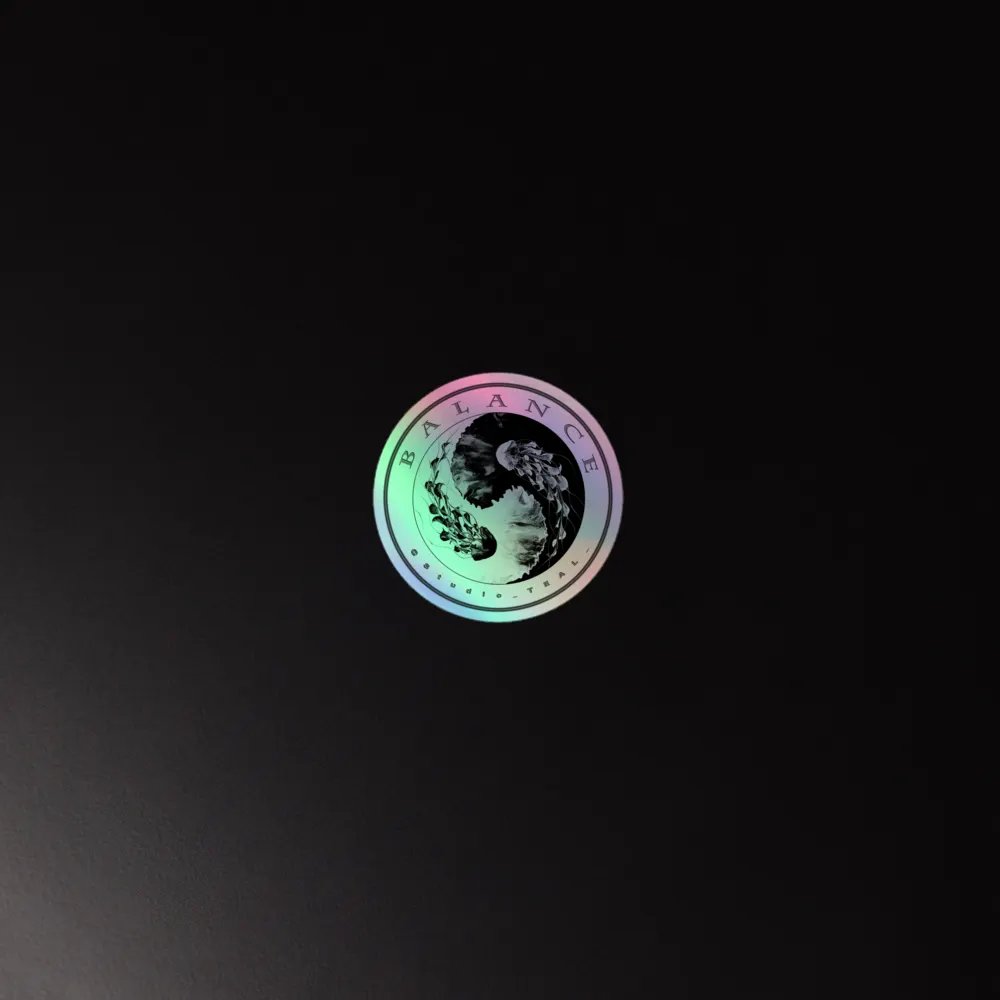 Yin-Yang Jellyfish Holographic Sticker Sheet product image (4)