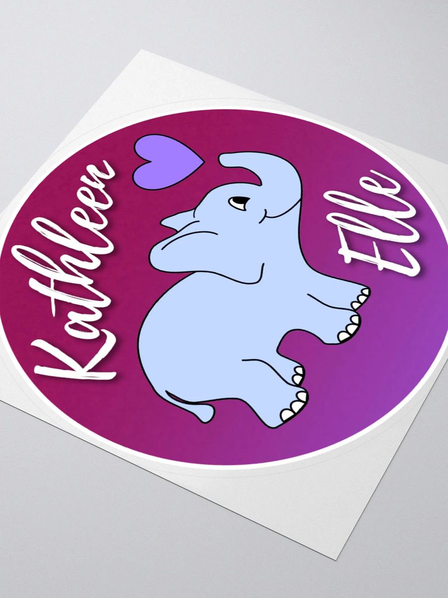 Kathleen Elle-a-Fant Sticker product image (3)