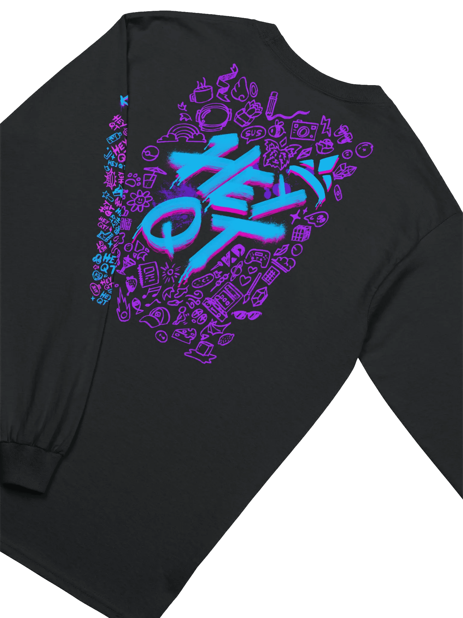 Graffiti Hey QT Long Sleeve T-Shirt product image (2)