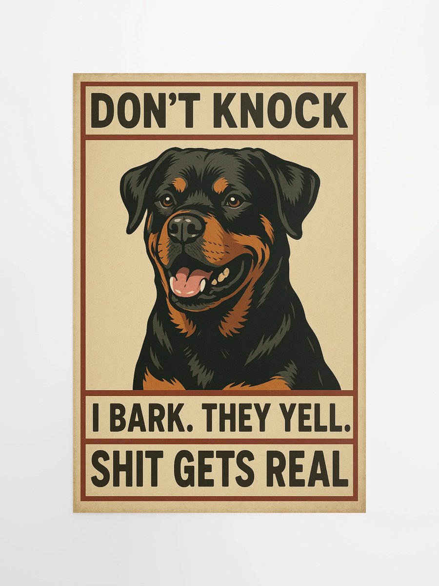 Rottweiler - Don't Knock Poster product image (11)