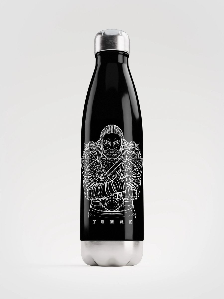 "White Character" Black Stainless Steel Water Bottle product image (1)