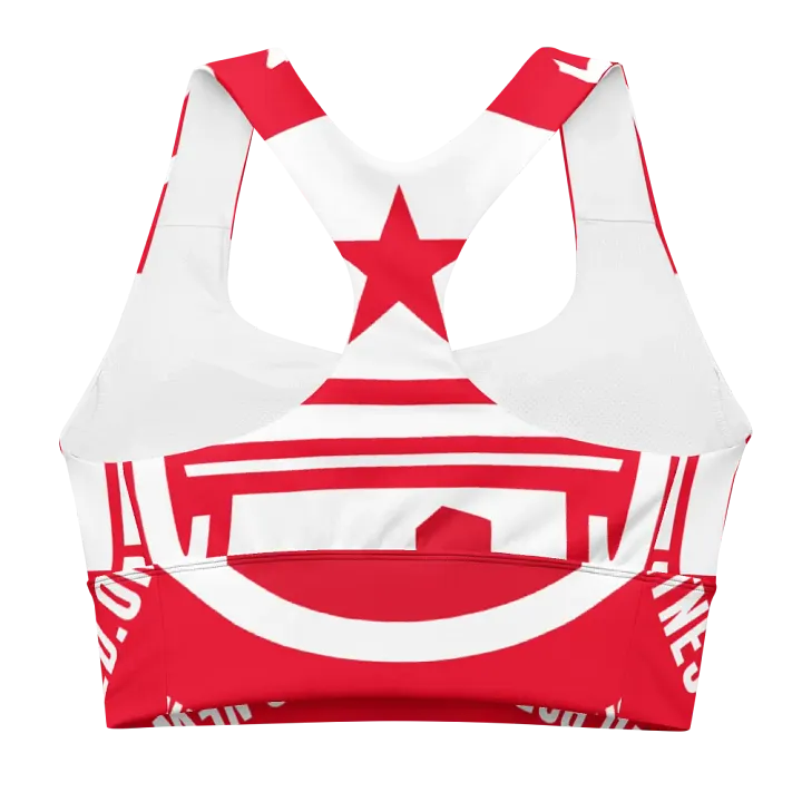 IFBNewsfeed.Org's All-Over Print Recycled Longline Sports Bra product image (2)