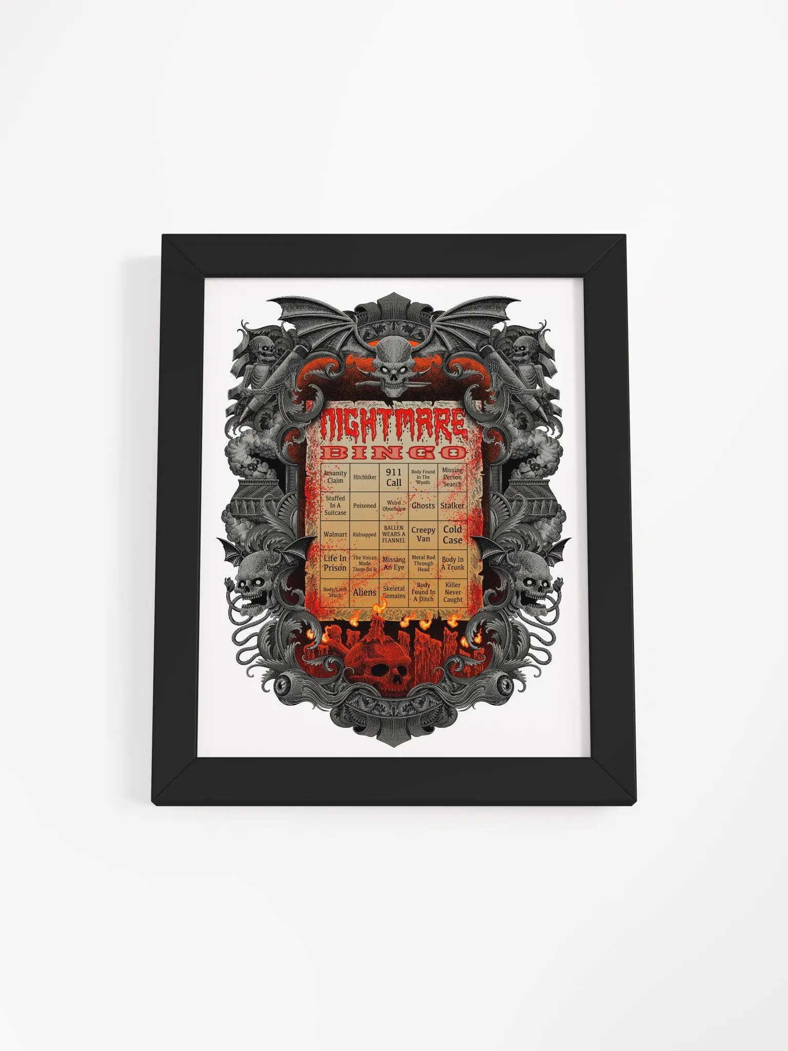 Nightmare Bingo Framed Poster product image (1)